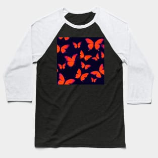 neon butterflies Baseball T-Shirt
